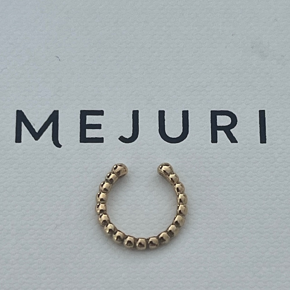 Mejuri - Gold Vermeil, No Piece, Beaded Ear Cuff
